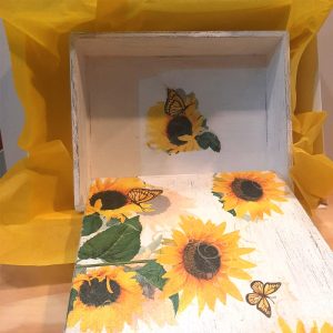 Caja L Girasoles - Apegotienda