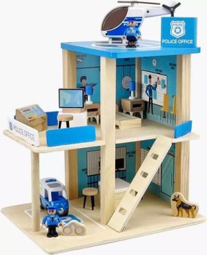 Estación de policia de madera