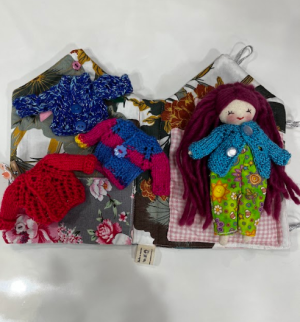 Casa de muñeca textil